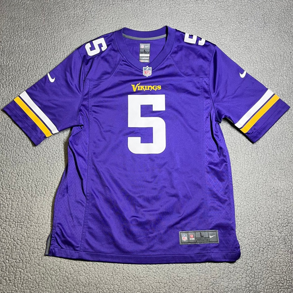 Nike Jersey Mens L Teddy Bridgewater Minnesota Vikings Purple Gameday Sportswear